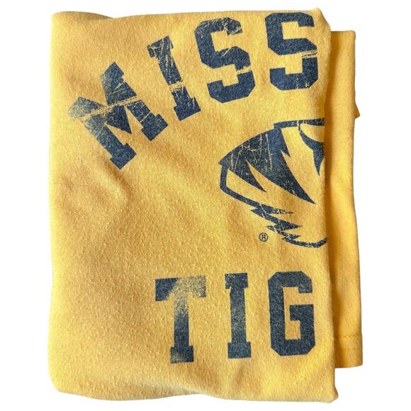 Gildan Missouri Tigers heavy cotton tee 4XL relaxed -‎ Mizzou gold - Picture 7 of 7
